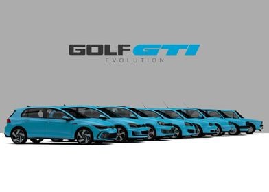 VW Golf GTI Evolution Blue