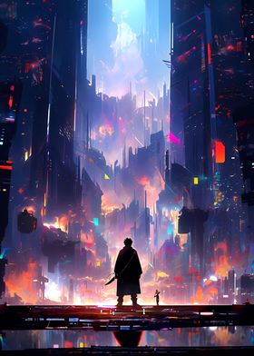 Cyberpunk Anime City