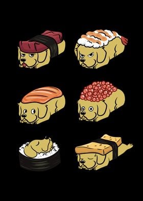 Golden Retriever Sushi