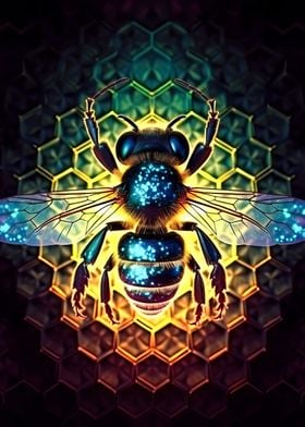 Psychedelic bee