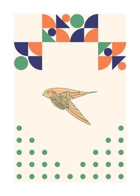 Minimalist Bird Bauhaus