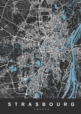 STRASBOURG FRANCE Map