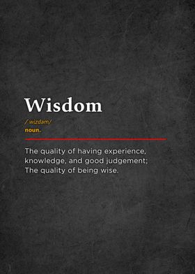 Wisdom Definition Art