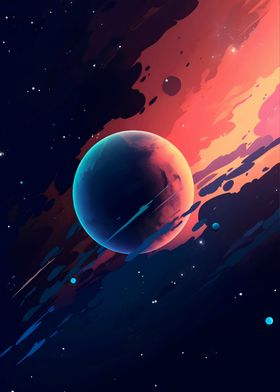 Sci-Fi Planet Scene 8