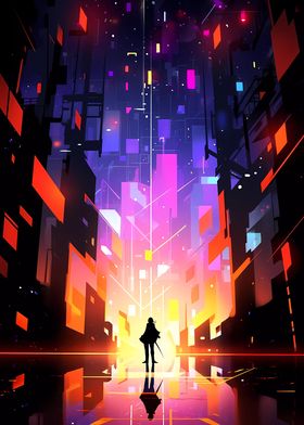 Cyberpunk Anime City