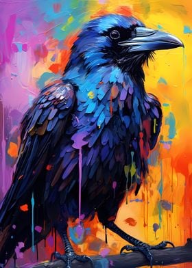 Crow Colorful Raven