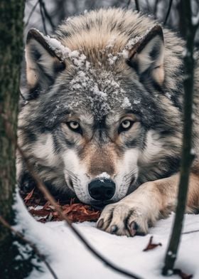 Wolf in Forest