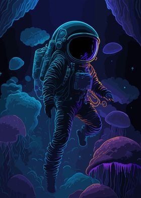 Astronaut and Jellyfish