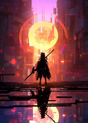 Cyberpunk Anime City