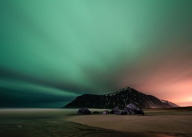 Night landscape at Norway