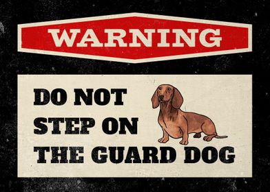 Dachshund Dog Warning 6