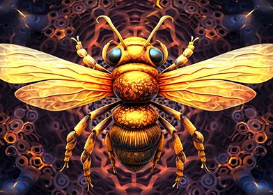 Psychedelic bee