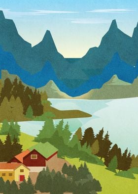 Norway landscape in summer