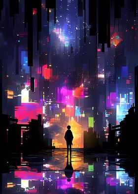 Cyberpunk Anime City