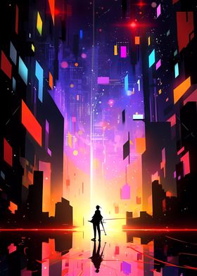 Cyberpunk Anime City