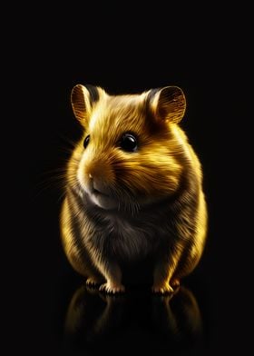 Hamster gold black