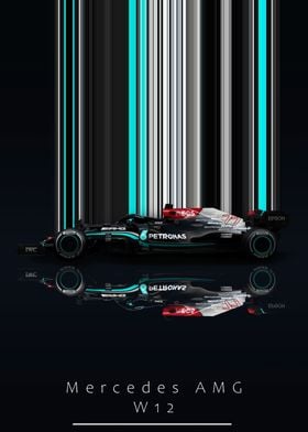 Mercedes AMG W12 F1 Car 