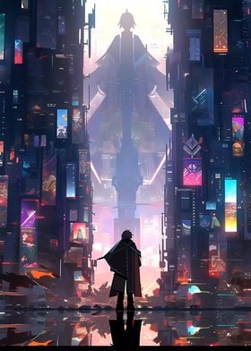 Cyberpunk Anime City