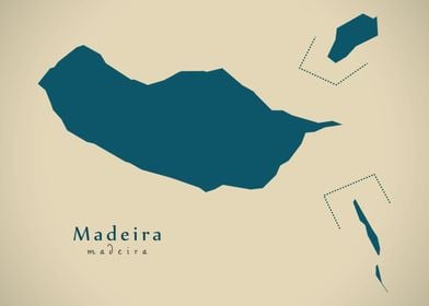 Madeira region map