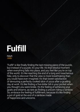 Fulfill