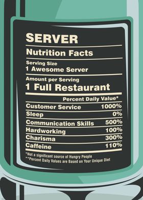 Server Nutrition Facts