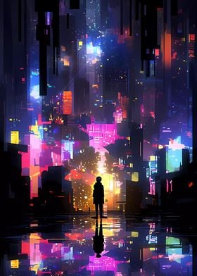 Cyberpunk Anime City