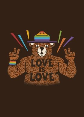 Love is Love Bear Pride