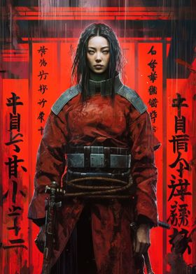 Samurai Cyberpunk Girl