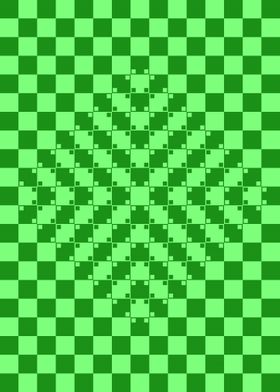 Green Flat Visual Illusion