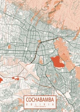 Cochabamba Map Bohemian