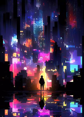 Cyberpunk Anime City