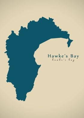 Hawkes Bay region map