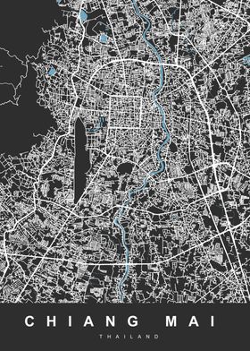 Map CHIANG MAI THAILAND