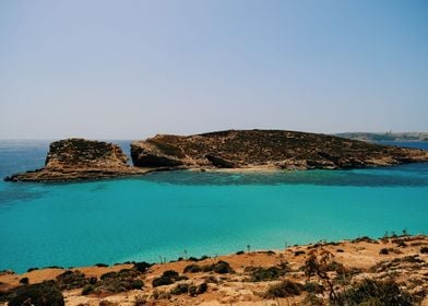 Blue Lagoon around Comino