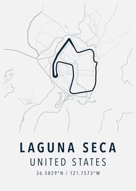 laguna seca simple map