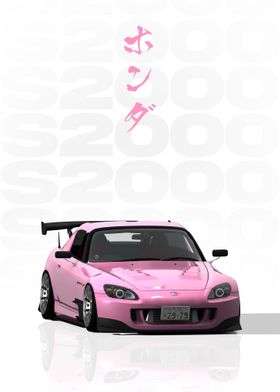 JDM Pink Honda S2000