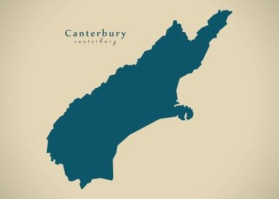 Canterbury region map