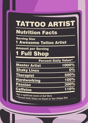 Tattoo Artist Nutrition 