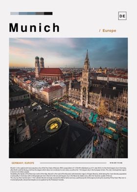 Munich Landscape Poster 