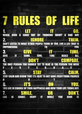 7 RULES OF LIFE