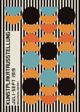 Bauhaus Geometric Poster