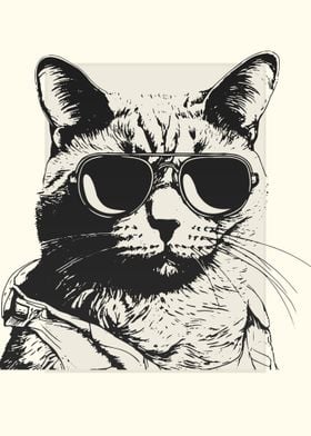 Chartreux Cat Illustration