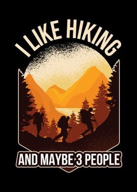 Hiking And Maybe 3 People