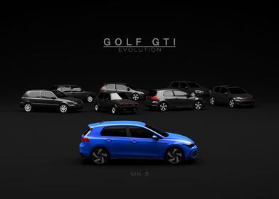 Golf GTI Evolution MK8 Blu