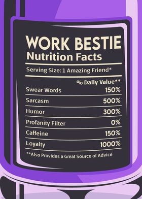 Work Bestie Nutrition Fact