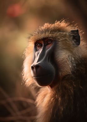 Gorgeous baboon