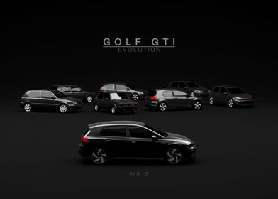 Golf GTI Evolution MK8 Bla