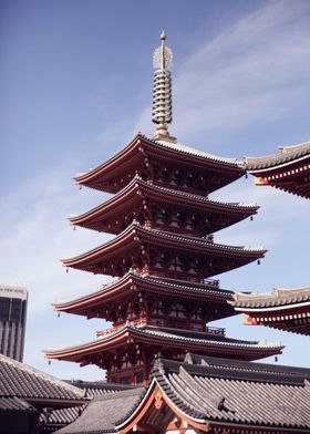 Temple rooftop