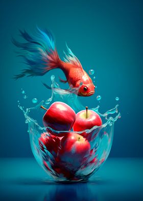 Goldfish and apples