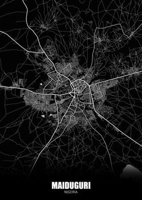 Maiduguri Nigeria Map